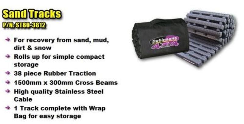 DOBINSONS Roll Up Sand Track (Single) - Garage Decar